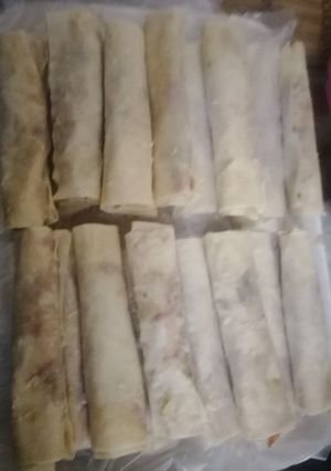 A picture of Vegetable chicken roll.