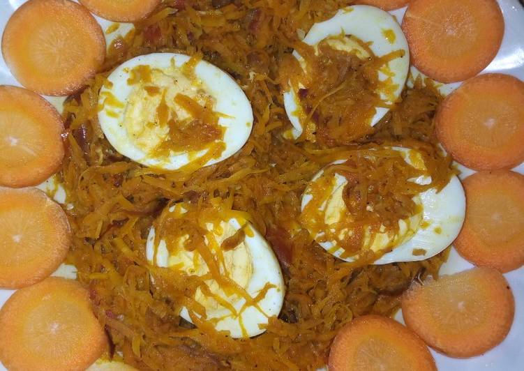 Carrot egg curry