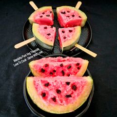 A picture of Watermelon Rose Condensed Milk Ice cream - Summer Special.