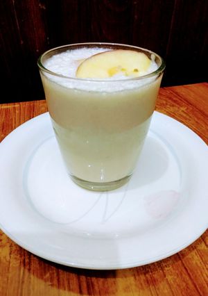A picture of Dates Apple Bananas Milkshake.
