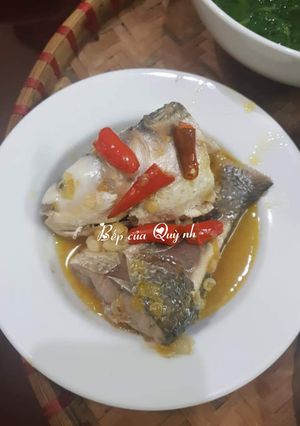 Hình của món Cá đối kho nén.