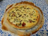 Quiche de verduras y jamón 