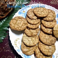 A picture of Banana flour cookies 🍌🥚.