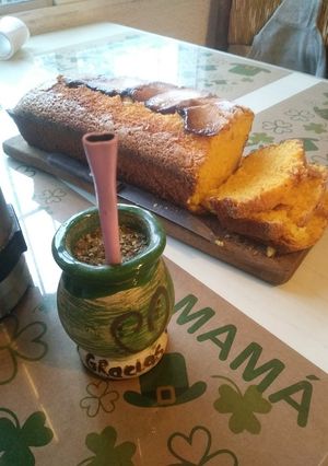 Una foto de Torta de zanahoria y naranja