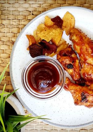 Una foto de Alitas Barbacoa fáciles al horno