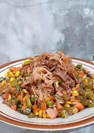 Foto resep Yakiniku with mix vegetables