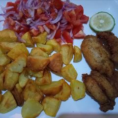 A picture of Pan fried potatoes.