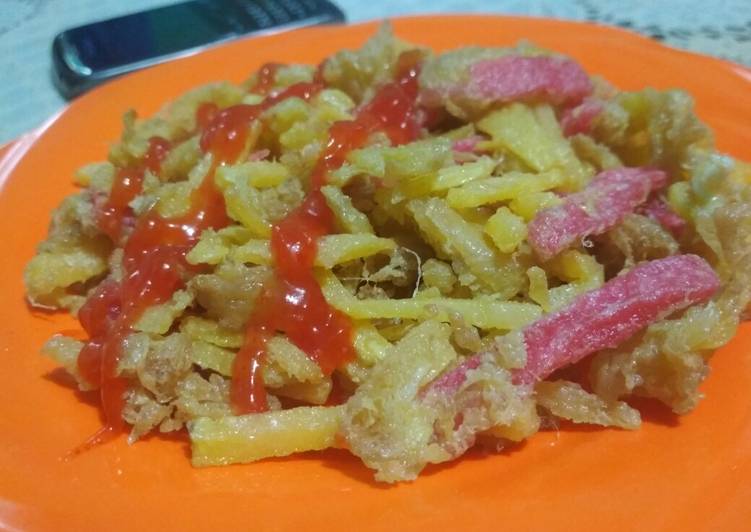 Resep Goreng kentang sosis rasa telor, Sempurna