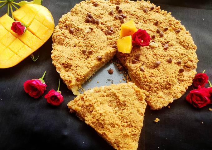 Recipe of Perfect Mango crumble cake in tart mould