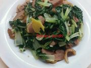 Gambar resep daging bebek tumis dengan sayuran