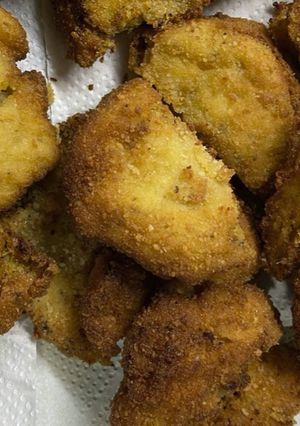 Una foto de Croquetas de polenta, aprovechando el sobrante.