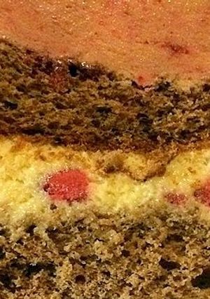 Una foto de Bizcochuelo de chocolate y limón -sintacc