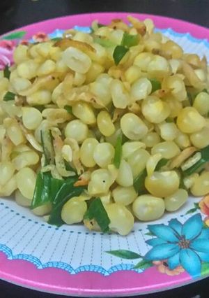Hình của món Bắp xào ruốc.