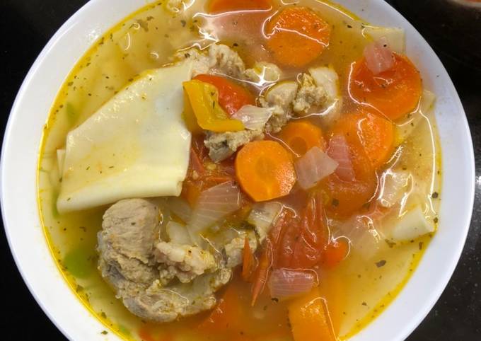 Суп 🍜 шаурпа-лагман, придумала сама