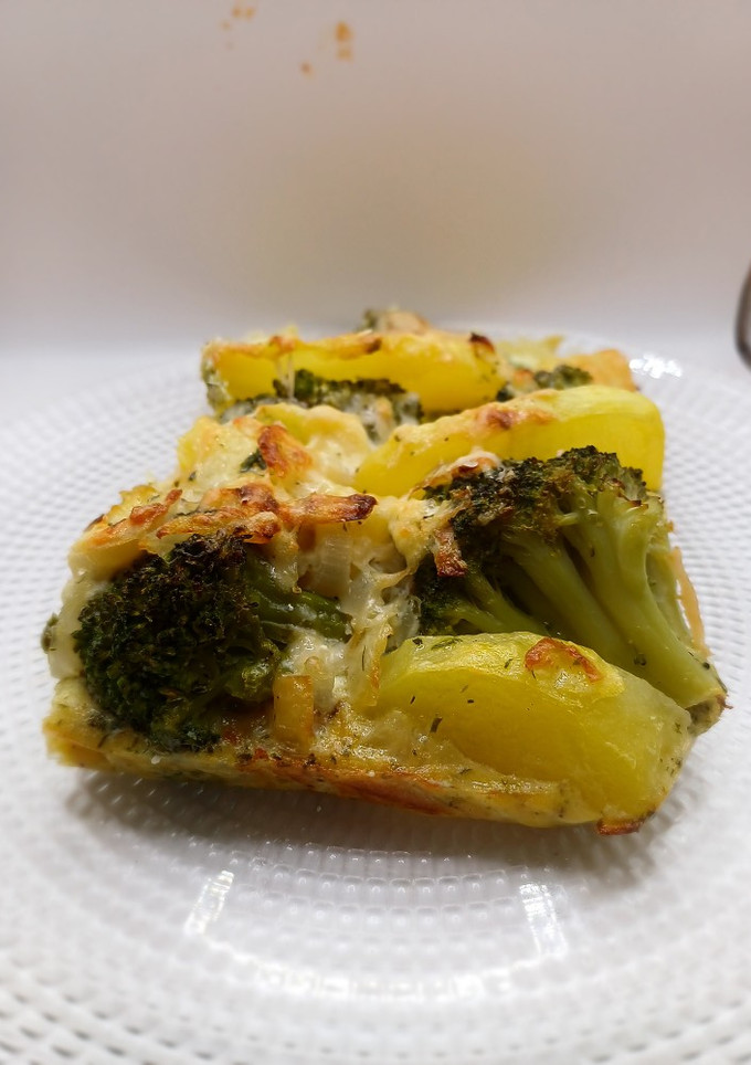 Una foto de Pastel de Brócoli con queso de cabra