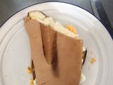 Sándwich ligero con huevo cocidos