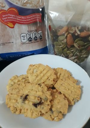 Foto resep Granola Cookies / Oatmeal Cookies