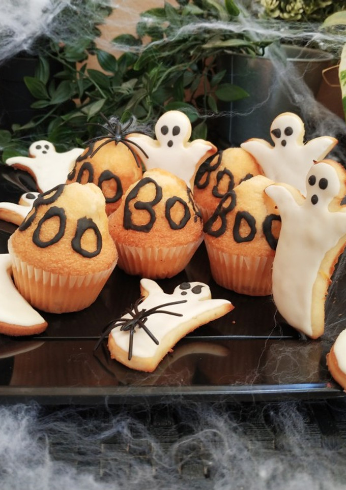 Una foto de Galletitas de fantasmas sabor a limón 👻👻