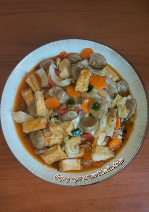 Foto resep Capcay Sayur Tahu dan Bakso
