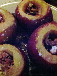A picture of Baked Apples and Custard.