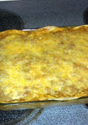 A picture of Chicken Chili Lasagna.