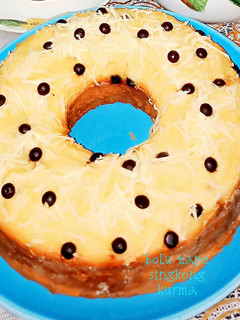 Foto resep Bolu Tape Kurma topping keju & coklat