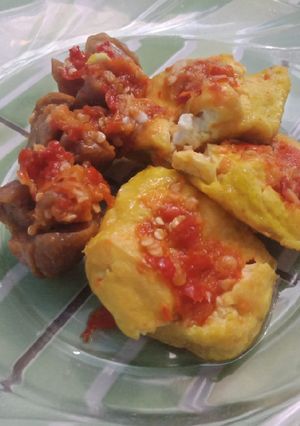 Foto resep Tahu geprek (sambel dadakan)
