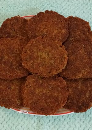 عکسی از دستور کوکو عدس و برنج
