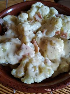 Una foto de Coliflor bearnesa 'recetas saludables para diabetes' 