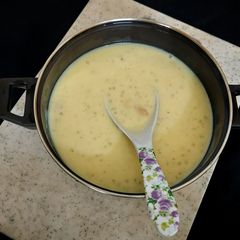 A picture of Sabudana kheer with khoya.