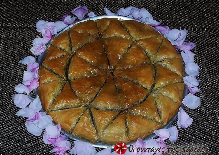 Easiest Way to Prepare Baklava with pistachios