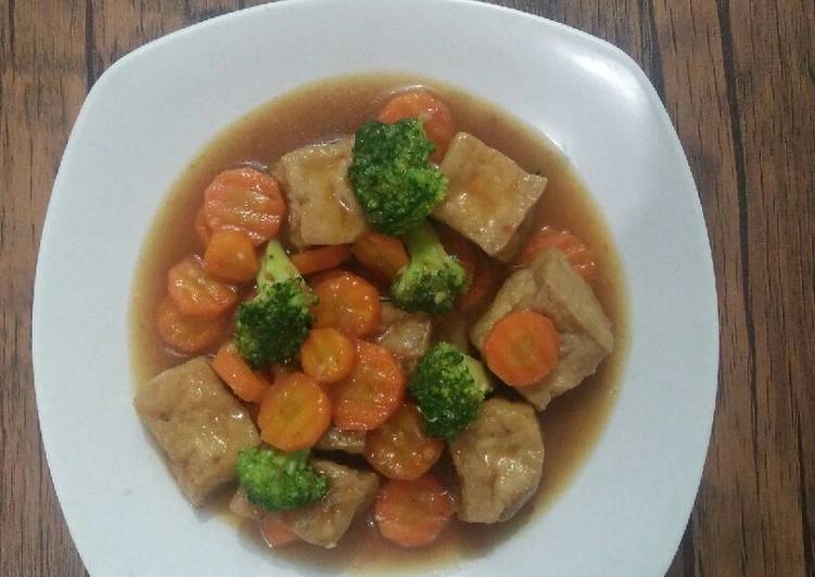 Tahu Sayur Kuah Tiram