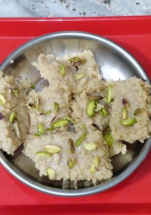 A picture of Kalakand sweet.