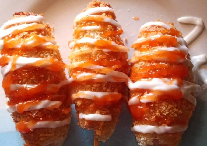 Resep Corndog sosis mozarella oleh Reziana Peggy Cookpad