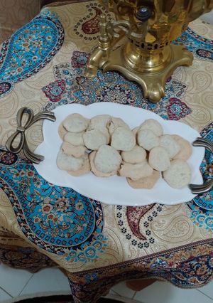 عکسی از دستور شیرینی پفکی گردویی