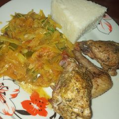 A picture of Shallow fry chicken.