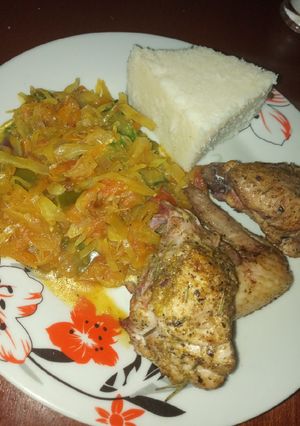 A picture of Shallow fry chicken.