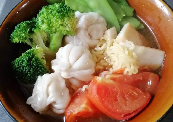 Steps to Make Super Quick Homemade Ramen with Veges