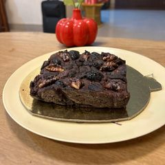 A picture of Walnut and chocolate brownie(no maida,no sugar).