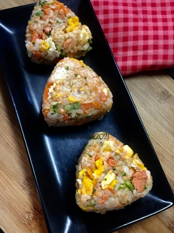 Cara Sederhana Membuat Resep  Onigiri Rainbow 🍙🌈 yang Enak, Sempurna