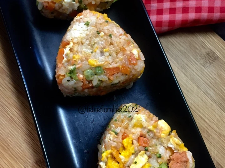 Cara Sederhana Membuat Resep  Onigiri Rainbow 🍙🌈 yang Enak, Sempurna
