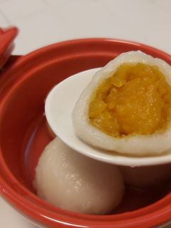 烤地瓜搖元宵 的食譜成品照片