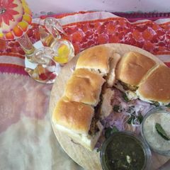 Karachi street style mini bun kabab A picture of Karachi street style mini bun kabab.