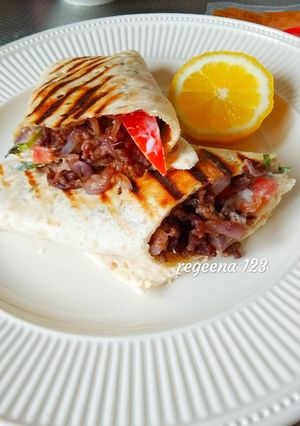 Foto resep Beef shawarma wrap