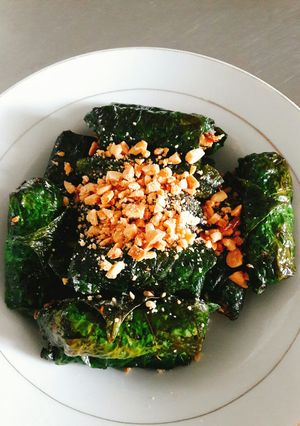 Hình của món Bò cuộn lá lốt(món chay).