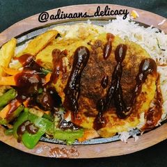 A picture of Veg sizzlers.