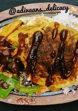 A picture of Veg sizzlers.