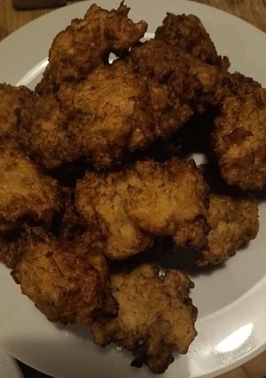 A picture of Accras: Crispy cod fritters.