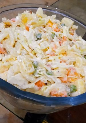 A picture of Russian salad.