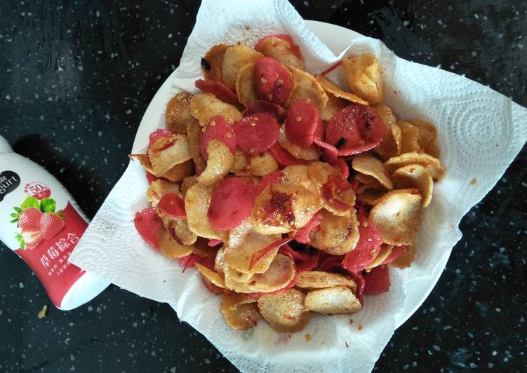 Resep Karag/Kerupuk singkong pedas manis | Resep Membuat Karag/Kerupuk singkong pedas manis Yang Enak Banget